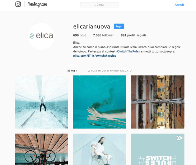 Al via il contest Instagram Switch The Rules di Elica