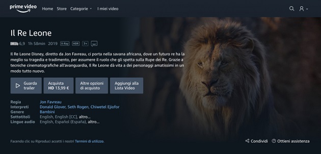 Amazon: anche in Italia Prime Video Store Amazon: anche in Italia Prime Video Store