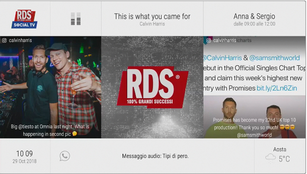 Anche la tv di Rds su Tivùsat Anche la tv di Rds su Tivùsat