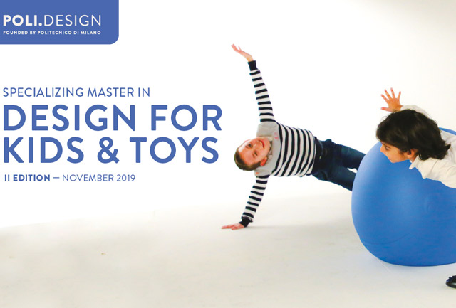 Aperte le iscrizioni per il Master Executive Design for Kids & Toys del Politecnico Di Milano