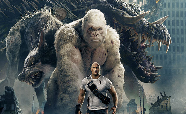 Box Office Usa: Rampage (Warner) conquista la vetta Box Office Usa: Rampage (Warner) conquista la vetta