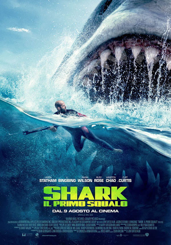 Box office 9 agosto, super partenza per Shark – Il primo squalo