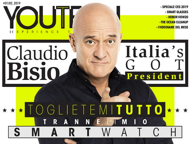 Claudio Bisio protagonista del nuovo numero di YouTech Claudio Bisio protagonista del nuovo numero di YouTech