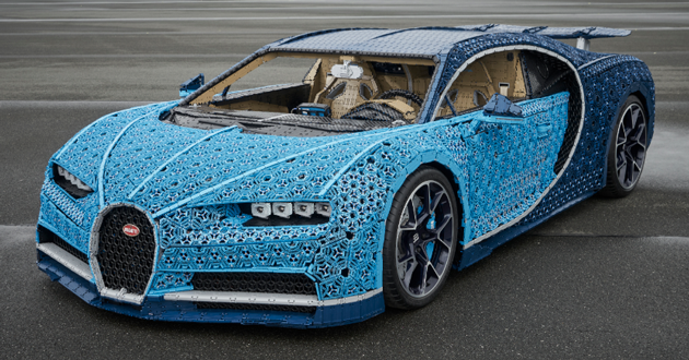 Con Lego Technic il modello a grandezza reale della Bugatti Chiron