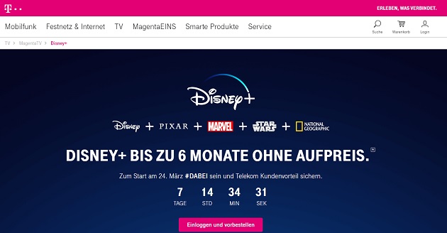 Disney+ sceglie Deutsche Telekom in Germania