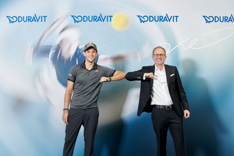 Dominic Thiem è il nuovo brand ambassador di Duravit AG
