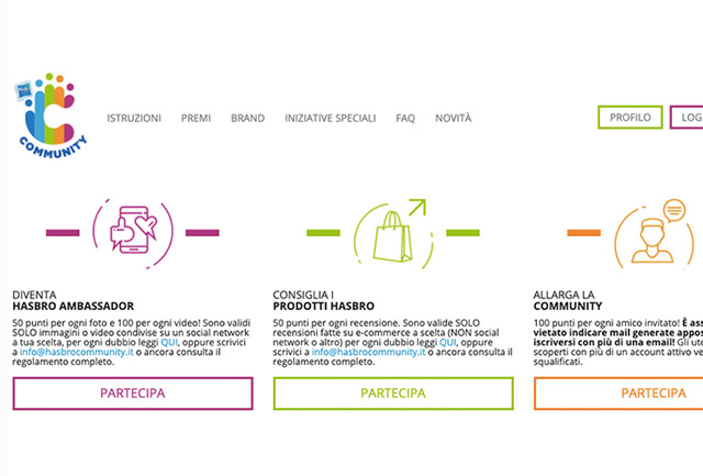 Hasbro Community: la piattaforma che premia Hasbro Community: la piattaforma che premia