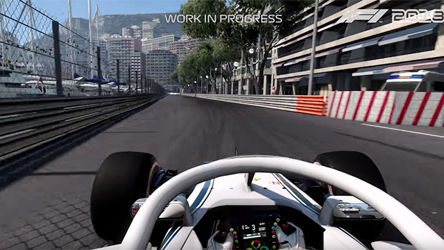 Il pilota di Formula 1 Charles LeClerc mostra in anteprima F1 2018 Il pilota di Formula 1 Charles LeClerc mostra in anteprima F1 2018