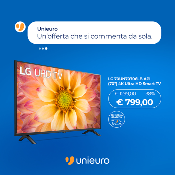 Unieuro sceglie l’autocelebrazione (ironica) su Facebook, e vince come strategia marketing natalizia Unieuro sceglie l’autocelebrazione (ironica) su Facebook, e vince come strategia marketing natalizia