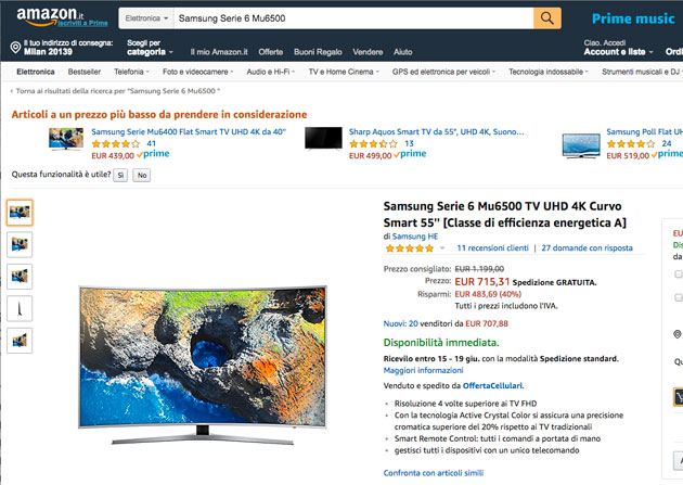 Le top ten hi-tech di maggio su amazon.it