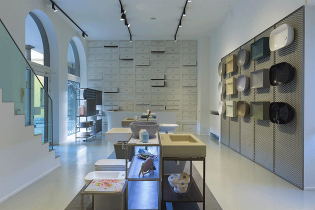 Lo showroom milanese di Ceramica Globo si rinnova