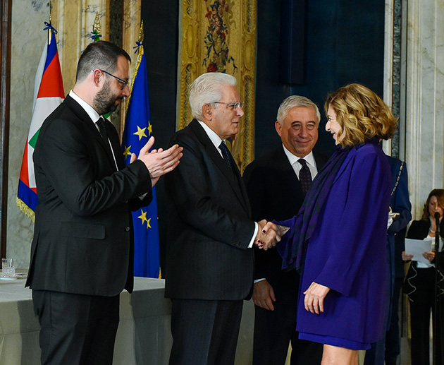 Matilde Bernabei Cavaliere del Lavoro: cerimonia al Quirinale Matilde Bernabei Cavaliere del Lavoro: cerimonia al Quirinale