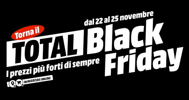 MediaWorld, arriva il Total Black Friday
