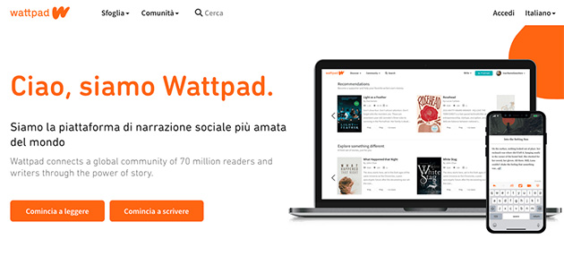 Mediaset: alleanza con Wattpad