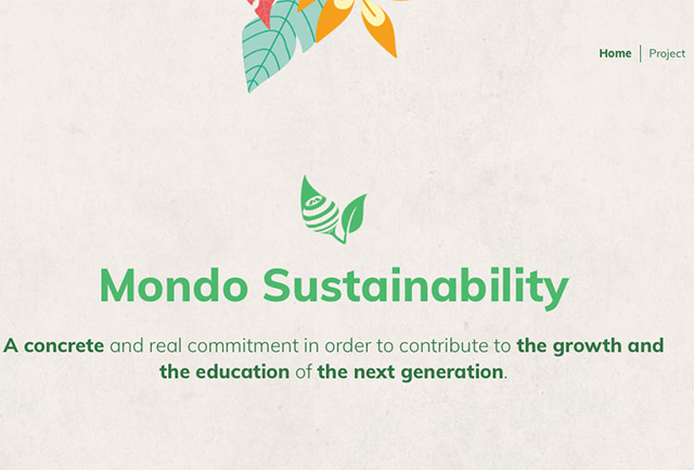 Mondo: due nuovi progetti ecosostenibili