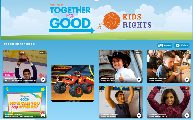Nickelodeon in campagna con KidsRights