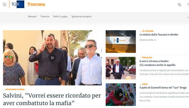 Rai: la TgR cambia online Rai: la TgR cambia online