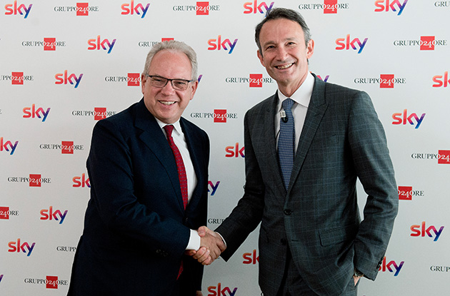 Sky Italia, partnership editoriale con Gruppo Sole 24 ore Sky Italia, partnership editoriale con Gruppo Sole 24 ore