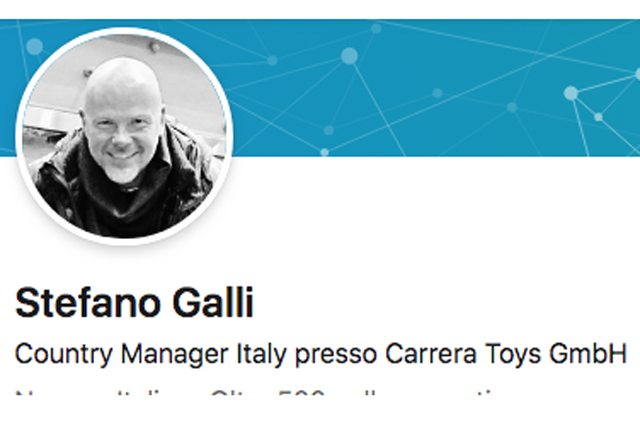 Stefano Galli è il nuovo Country Manager Italy di Carrera Toys Stefano Galli è il nuovo Country Manager Italy di Carrera Toys