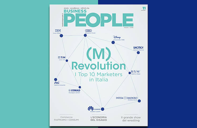 Su Business People di novembre i Top 10 Marketers in Italia