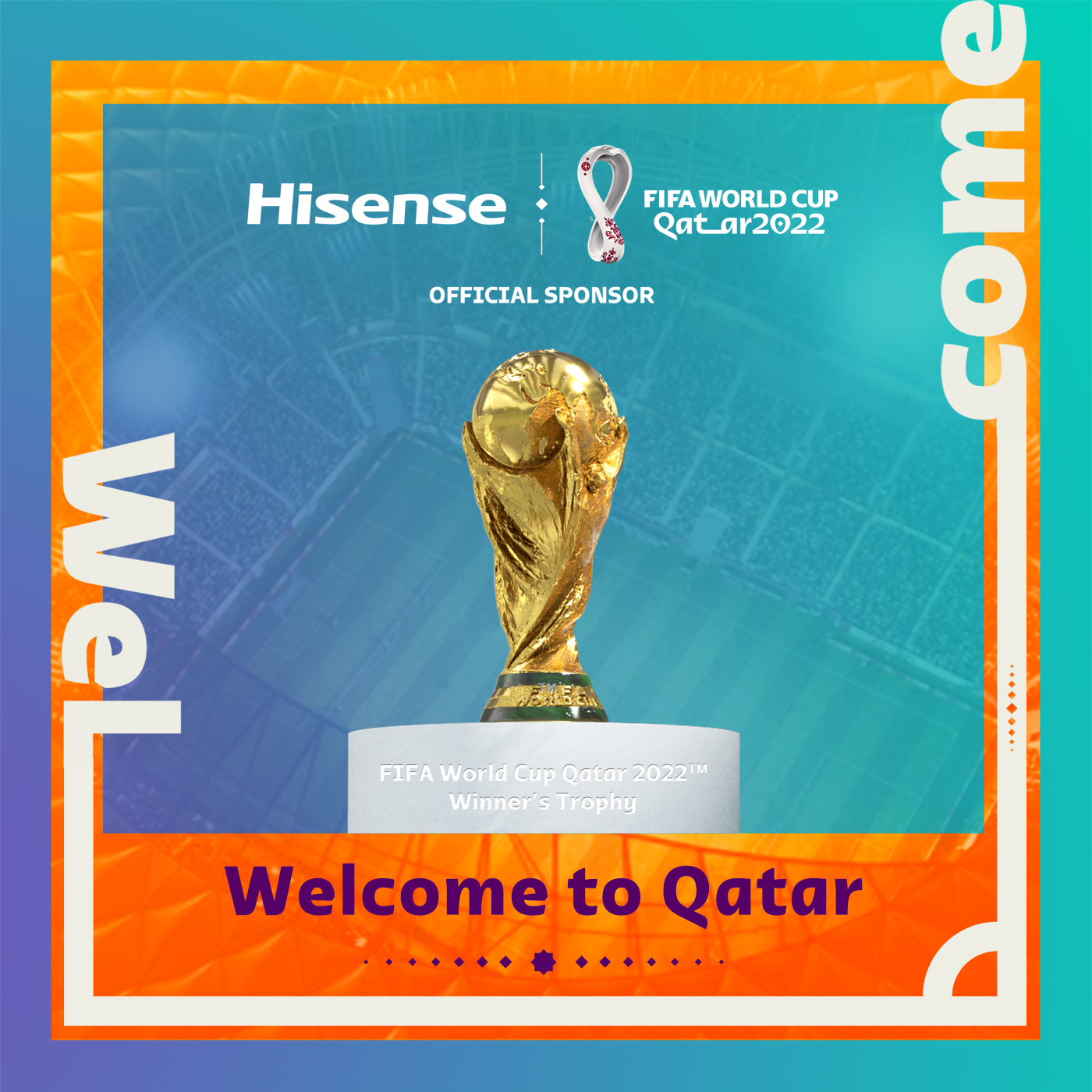 Hisense sponsor ufficiale di FIFA World Cup Qatar 2022™ Hisense sponsor ufficiale di FIFA World Cup Qatar 2022™