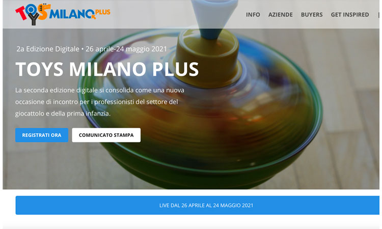 Al via Toys Milano Plus 2021 Al via Toys Milano Plus 2021
