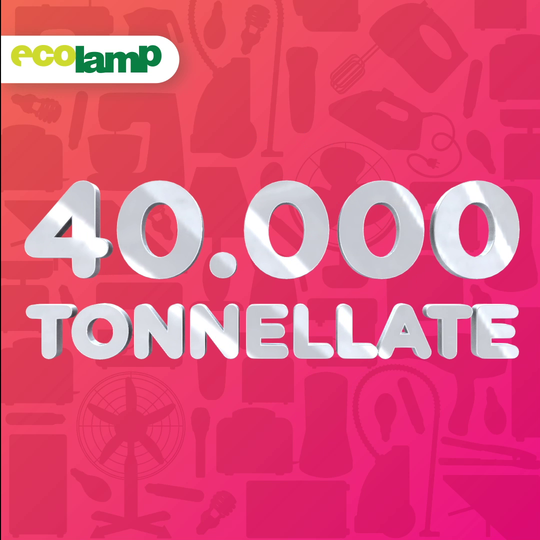 RAEE: Ecolamp festeggia 40mila tonnellate