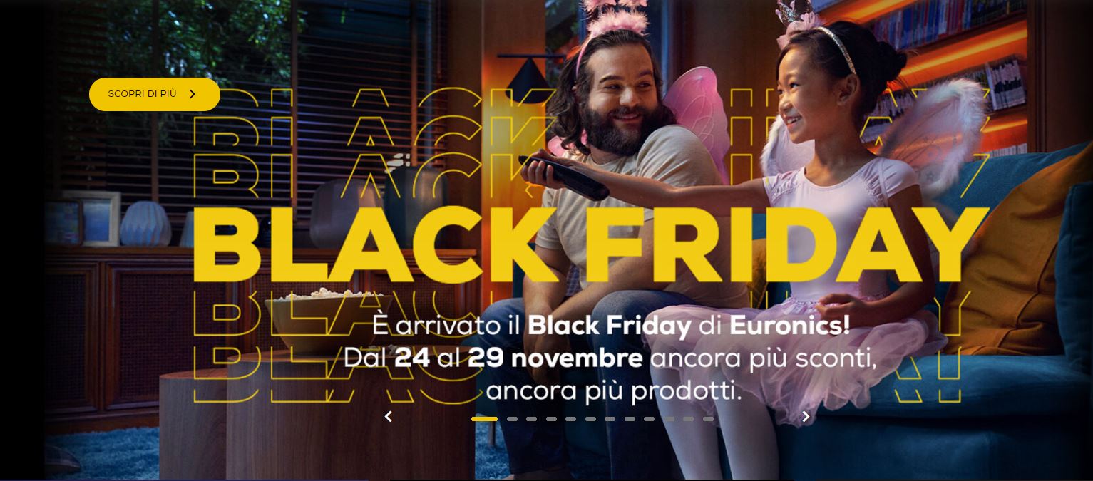 Il Black Friday Euronics entra nel vivo Il Black Friday Euronics entra nel vivo