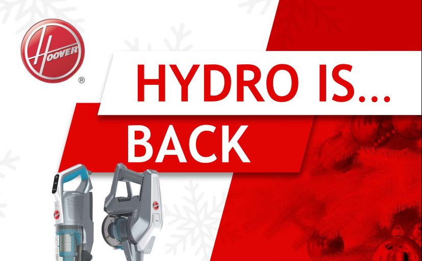 Hoover lancia per Natale “Hidro is back”