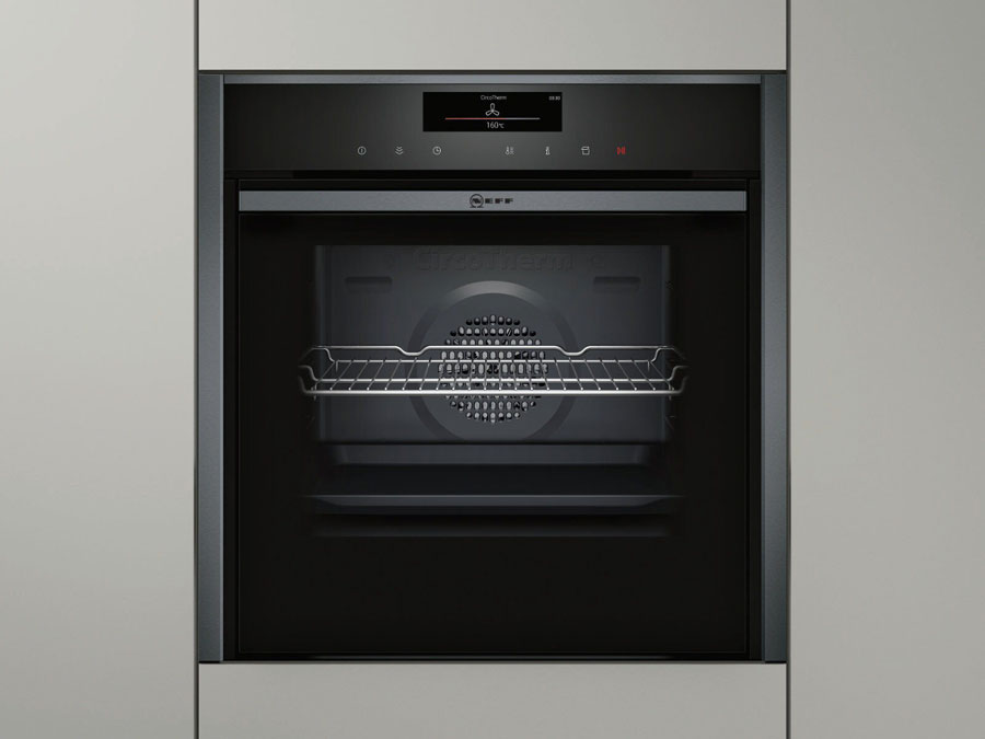 Neff—showroom_3|Neff—showroom_2|NEFF_forno-Slide&Hide®Graphite-Grey-FullSteam|NEFF_forno-Slide&Hide®Graphite-Grey-FullSteam_B48FT68G0 |||