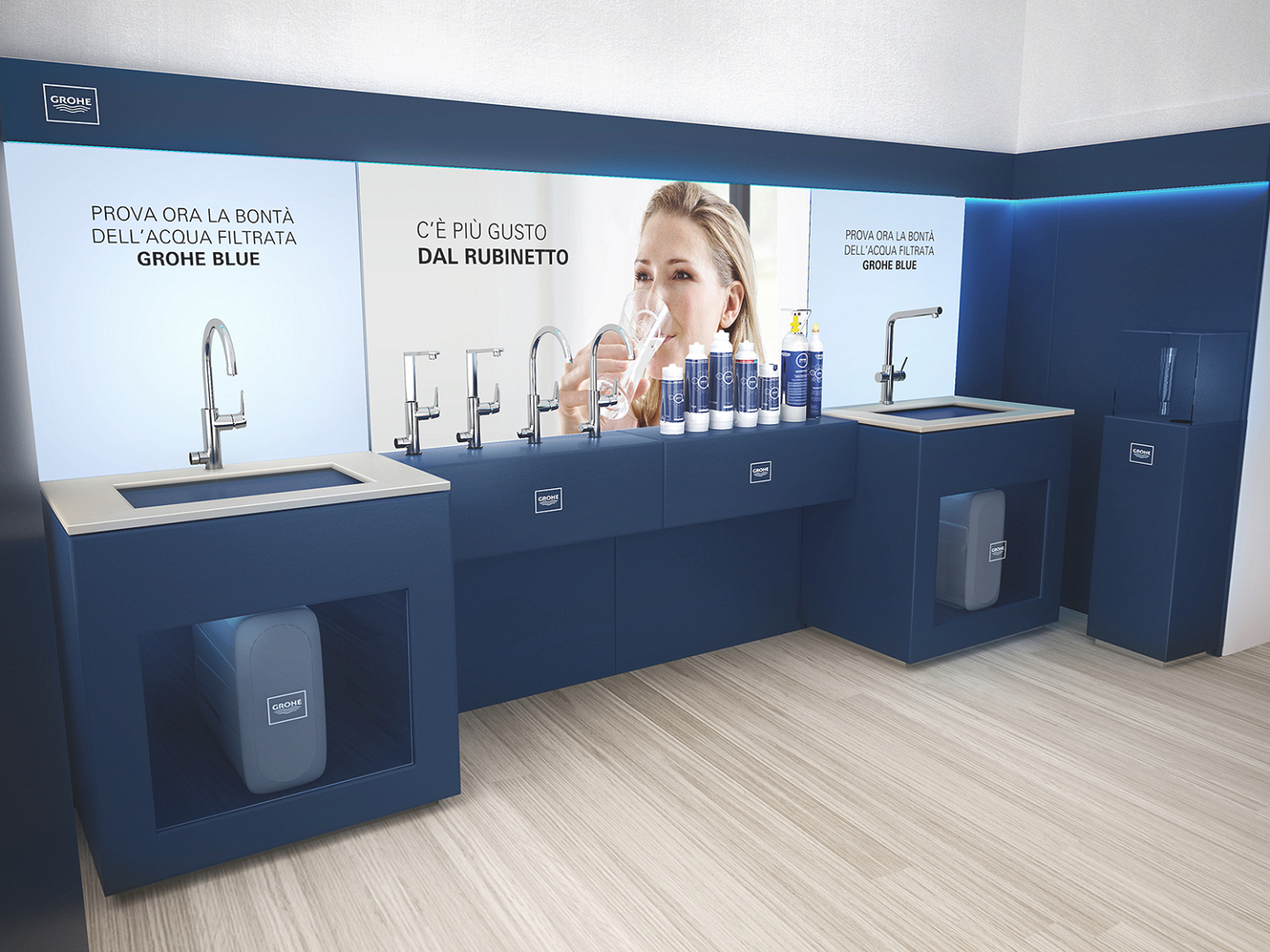 Grohe Blue Point: gli experience store del filtro 