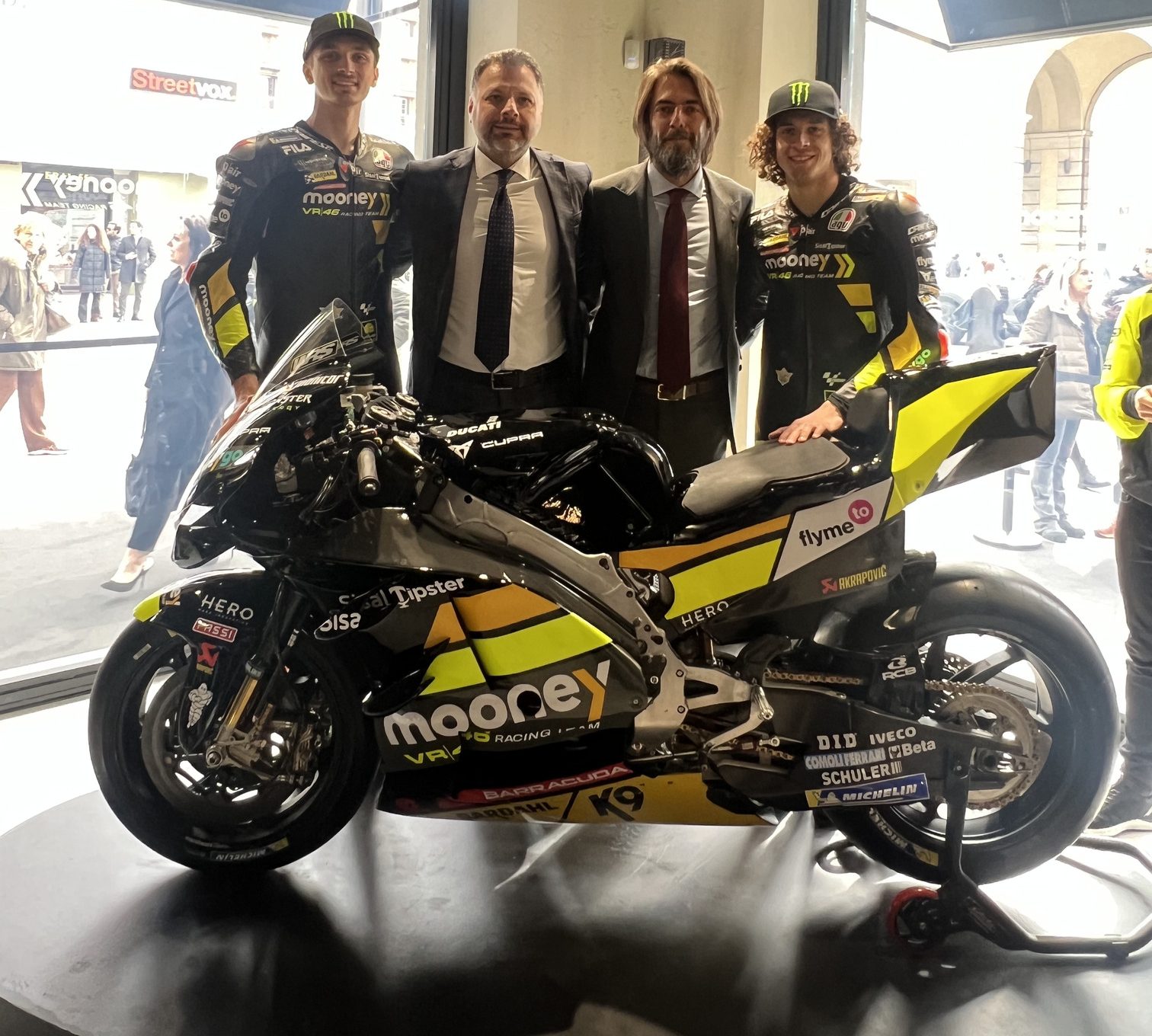 Comoli Ferrari con VR46 nel MotoGP Comoli Ferrari con VR46 nel MotoGP