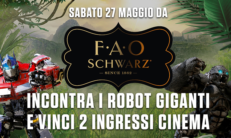 FAO Schwarz, a Milano è tempo di Transformers