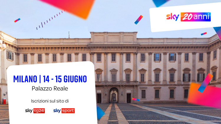 A Palazzo Reale per i 20 anni di Sky