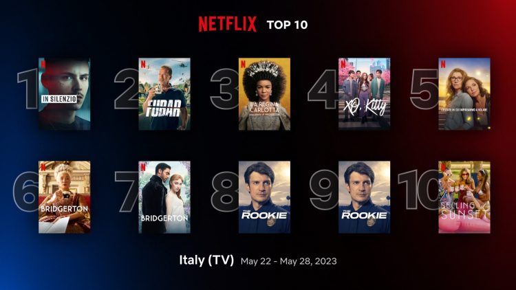 Netflix Italia: le serie più viste dal 22 al 28 maggio 2023