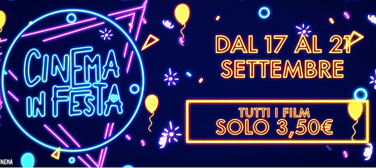 Cinema in Festa: le sale aderenti e i film a 3,5 euro Cinema in Festa: le sale aderenti e i film a 3,5 euro