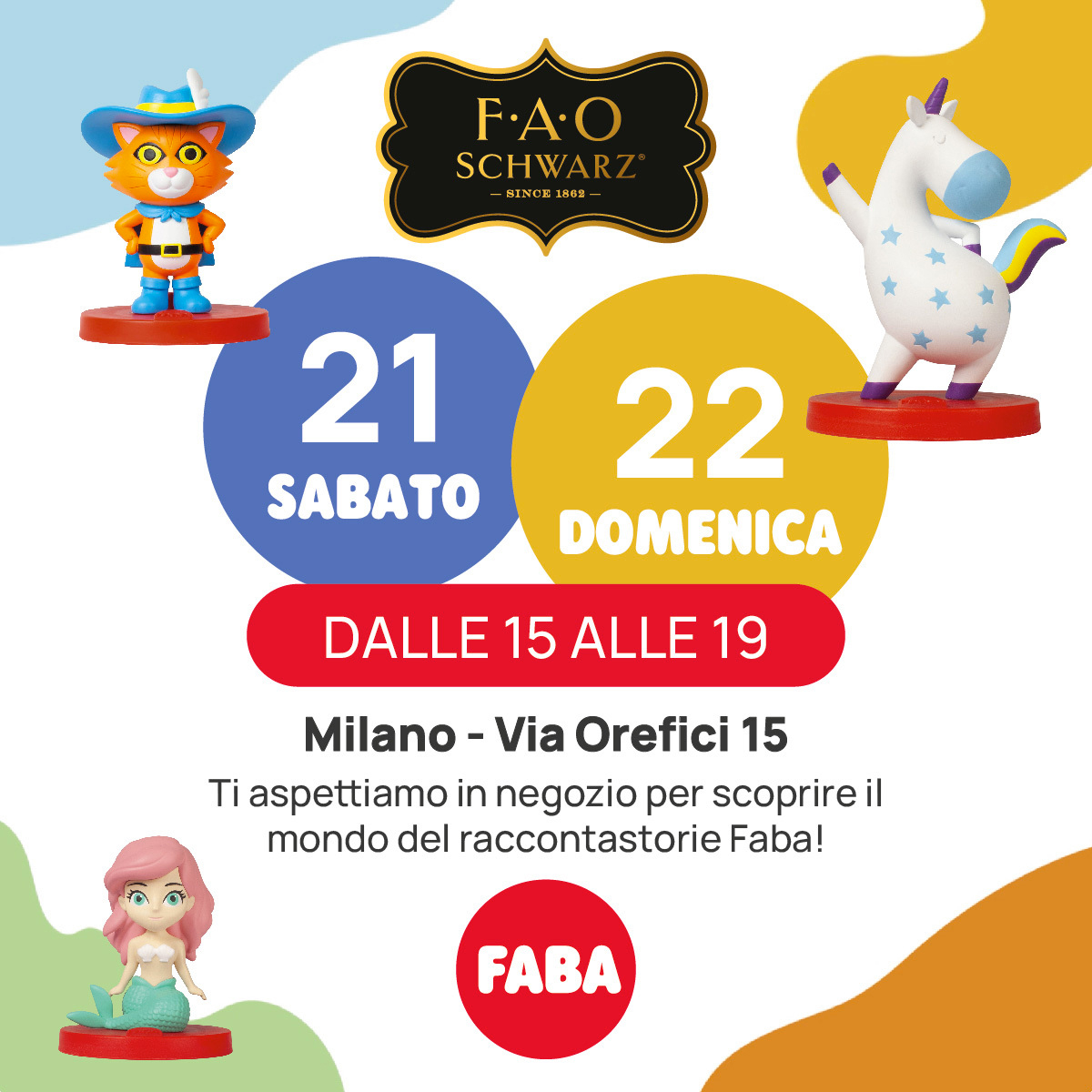 Da FAO Schwarz una live experience con i personaggi sonori di FABA